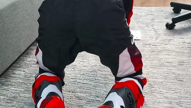 Playing with Motorcycle Boots
