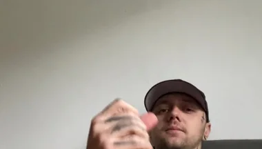 Young Tattoed Man Jerk off His Big Dick