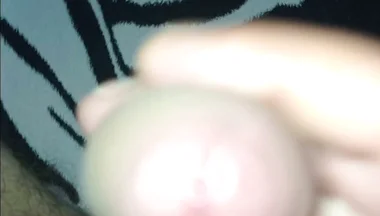 A Beautiful Excited Penis, Naked, with a Large Beautiful Head, Flows Profusely with Pleasure