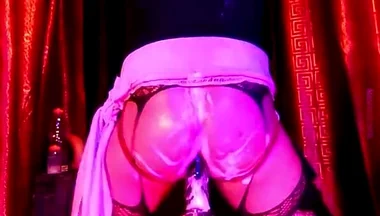 The Duality of Men 1 (cosplay) Farming Aura by Jumping, Bouncing, and Pounding My Shiny, Foamy Booty Against the Demon-dildo