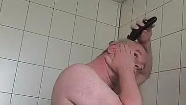 Naked Nylon Boy and the Long Hair Trimmer