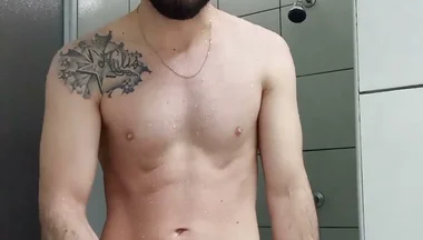 Coming out of the shower...