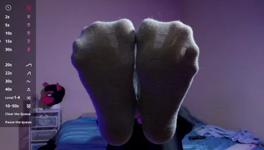 Puppy Keeps Teasing You with His Socks and Bare Paws