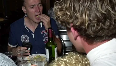 Straight Fucked Oin Public Restaurant