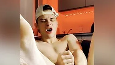 Twink Boy Fucks Him Self With A Dildo Hard And Sucks It Then Cums Extremly Hard ( Jack Davis)