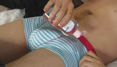 Ace Jerking off His Oiled Cock