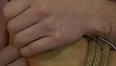 Foot Wanking with a Captive Twink