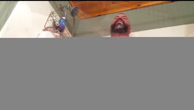 Stroking Daddy Bear Cock