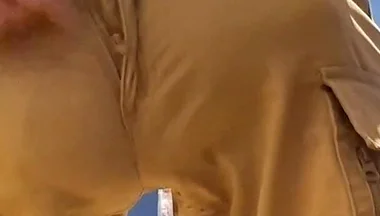 Amazing Bulge in Kaki Shorts