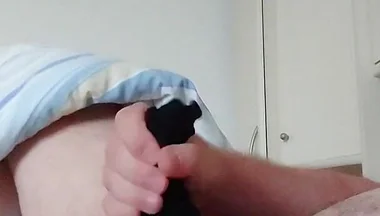 Horny Jerking off in a Black Thong for the Cock