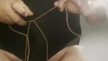 Cock and Ball Bondage with Crossdress and More Bondage