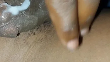 Virgin Asshole and Thick Cum on My Fat Cock