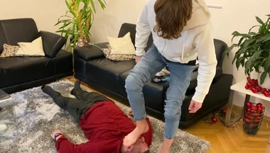 Master k stinky feet licking