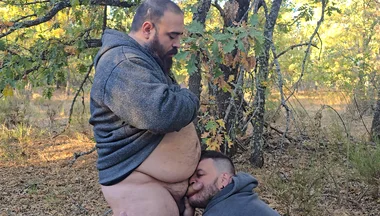 Fat Bears Suck Each Other's Cocks in the Forest