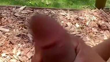 Handjob Outdoors with People Around Looking at Everything That Happened...