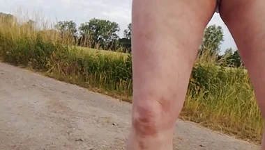 Nudist Fun in Nature with White Underpants