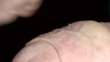 Night Time Cruising, Big Uncut Cock Wanking and Cumming in the Woods - Rockard Daddy
