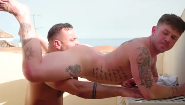 Sir Peter And Andrew Delta In Cant Help But Notice The Oversized Bulge On Hung Beach Goer