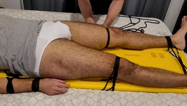 Tying up the Boy and Locking His Tiny Dick in Chastity, Ruined Orgasm