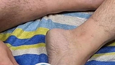 Chubby Daddy Bear Scrub His Dirty Feet