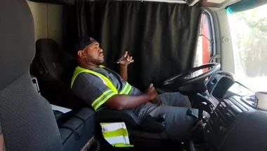 Lunchtime, Alone Inside the Truck.