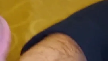Stepson with Big Cock Arrives - Cumshot Handjob