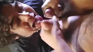 Long Haired Sluts Throat Used By Two Bald Jocks