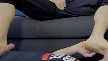 Getting Horny By Sneaker Socks And Feet With Feet Slave