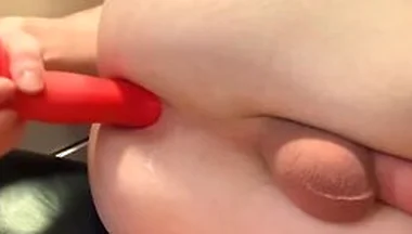 Anal Orgasm Cum From Big Dildo