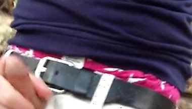 Caught Jerking-off In The Woods. I Found This Video Of Me Jacking Off When Someone Walks Up On Me