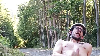 Scooter Rider Outdoor Masturbation