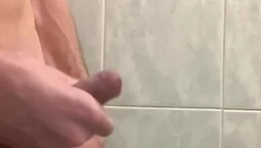 Young Guy Jerks Off His Fat Cock And