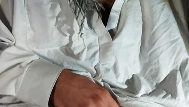 Dirtyjunkbro Dressed in Afghan Clothes, Cover Socks Piss in and Piss Drink