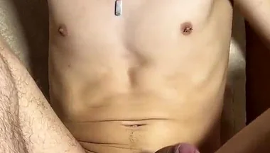 Student Cums on the Couch