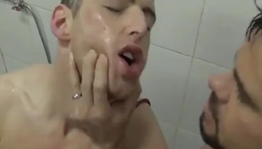 Dominated In The Shower 2 With Jace Tyler, Mario Domenech And Antonio Miracle