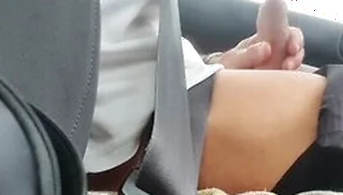 Masturbation While Driving My Car With A Lot Of Moaning And Cumshot