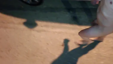 Nude Piss Shower on the Street