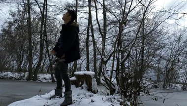 Winter Jerk off in Snowy Land Two Times