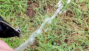 Outdoor Piss in the Rain