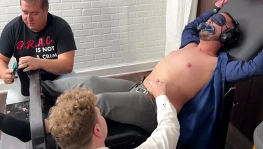 Leo Gets Tickled Hard By His Boss Loborud And Matt To Get A Loan