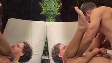 Diego Sans Fucks Samuel Hodecker, Brazilian Bareback Cumshot