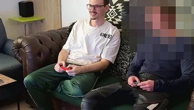 Mike Loses Bet While Gaming and Has to Give His Shy Straight Friend a Blowjob