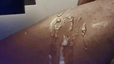 Cum Dripping Down My Leg, Can't Wait Till Lockdown Is Over to Cum on One of Your Faces
