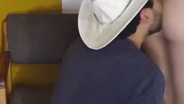 Cute Cowboy Gives His Ass to His Straight Cousin to Get Fucked Creampie