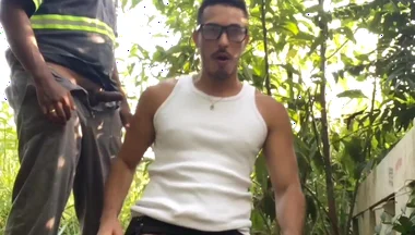 Construction Worker Has Sex with Boy on the Construction Site.