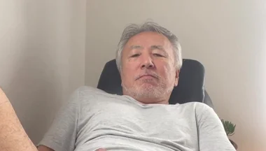 Masturbating My Big Asian Cock