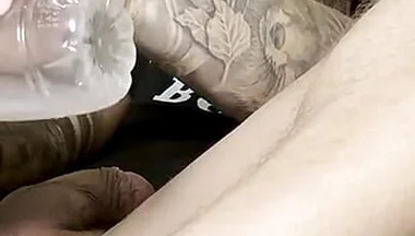 Trying Dildo Pink Monster