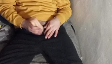 Masturbating in Bed at the Cabin
