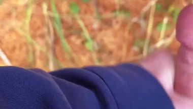 Twink Wixt on an Autumn Day in the Forest and Squirt Horny
