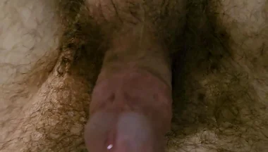 Closeup POV of My Cock Cumming on Myself